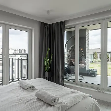 Rentplanet - Apartament Nyska Z Tarasem Widokowym Appartement Wrocław